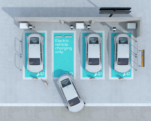 EVUp EV charging parking spaces