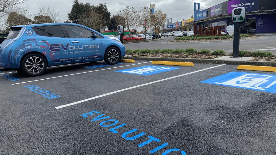 Shopping centre EV charging