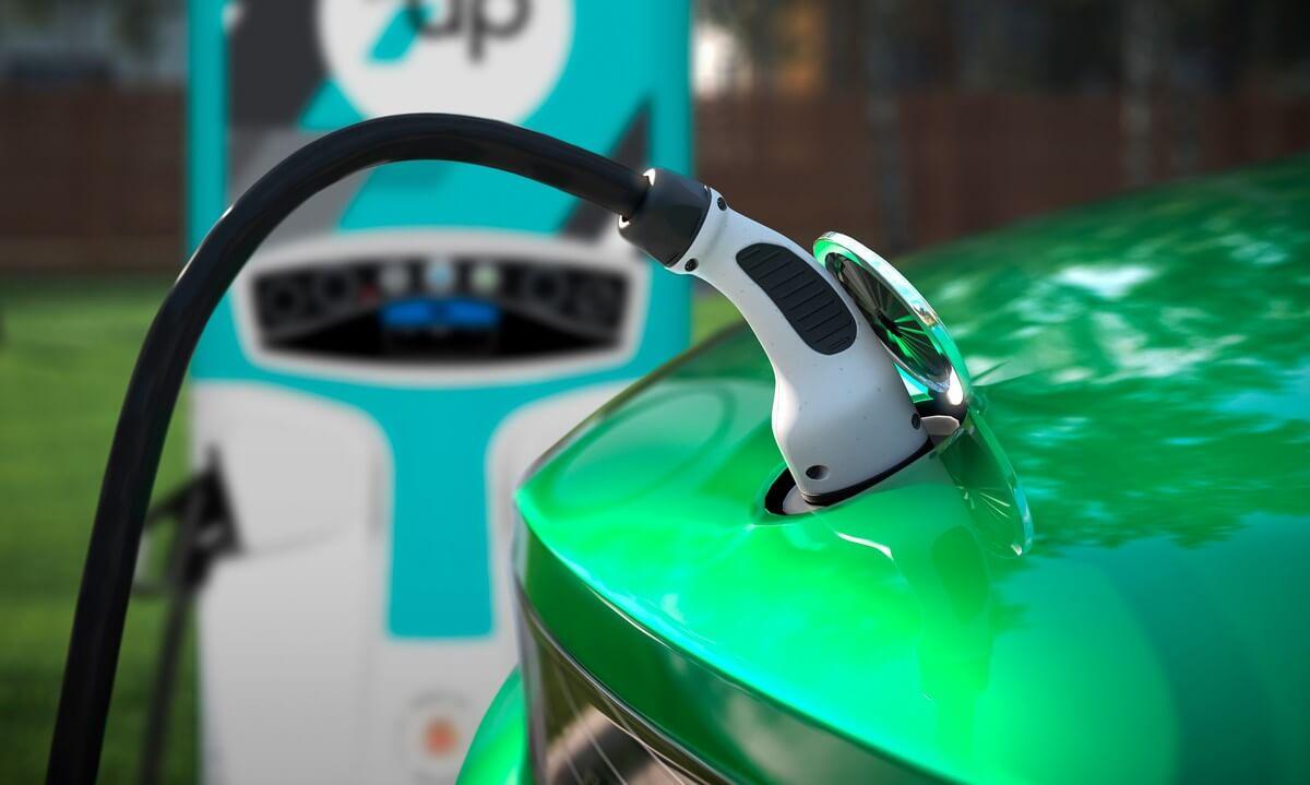 EV Car being charged